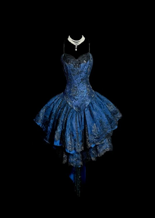 Robes d'anniversaire élégantes bleu dégradé, col en V, paillettes, mousseline, fourreau, robes de bal, robes de soirée ED04456