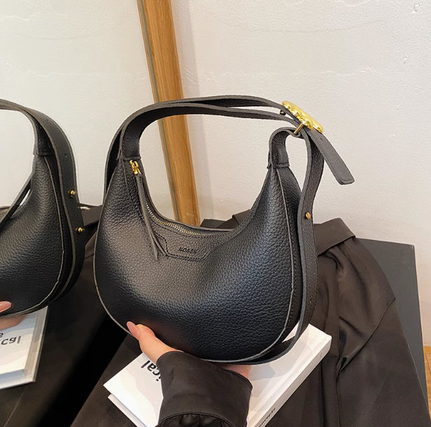 Retro all-match solid color shoulder crossbody bag dumpling bag ED0550