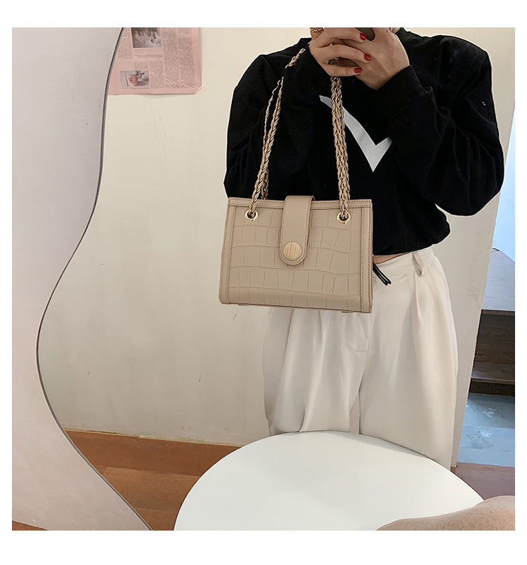 Sac messager à bandoulière avec chaîne de grande capacité ED0556