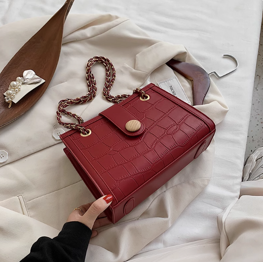 Sac messager à bandoulière avec chaîne de grande capacité ED0556