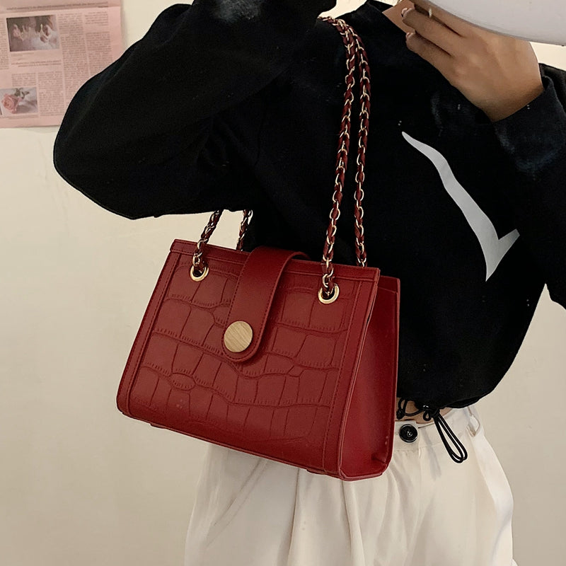 Sac messager à bandoulière avec chaîne de grande capacité ED0556