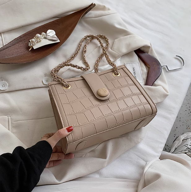Sac messager à bandoulière avec chaîne de grande capacité ED0556
