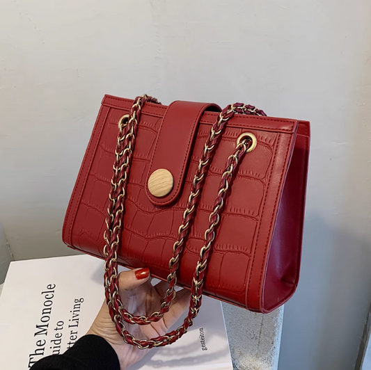 Sac messager à bandoulière avec chaîne de grande capacité ED0556