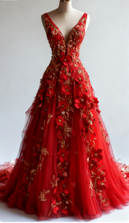 Gorgeous Purple A-Line Long Prom Dresses Tulle Appliques V-neck Quinceanera Dresses Sleeveless Sweet 16 Dresses ED05738