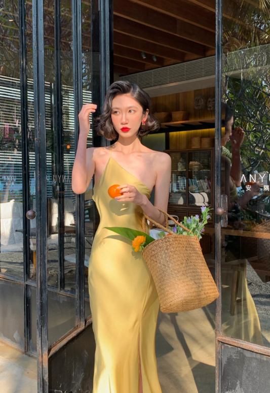 Robes d'anniversaire élégantes bleu dégradé, col en V, paillettes, mousseline, fourreau, robes de bal, robes de soirée ED04456