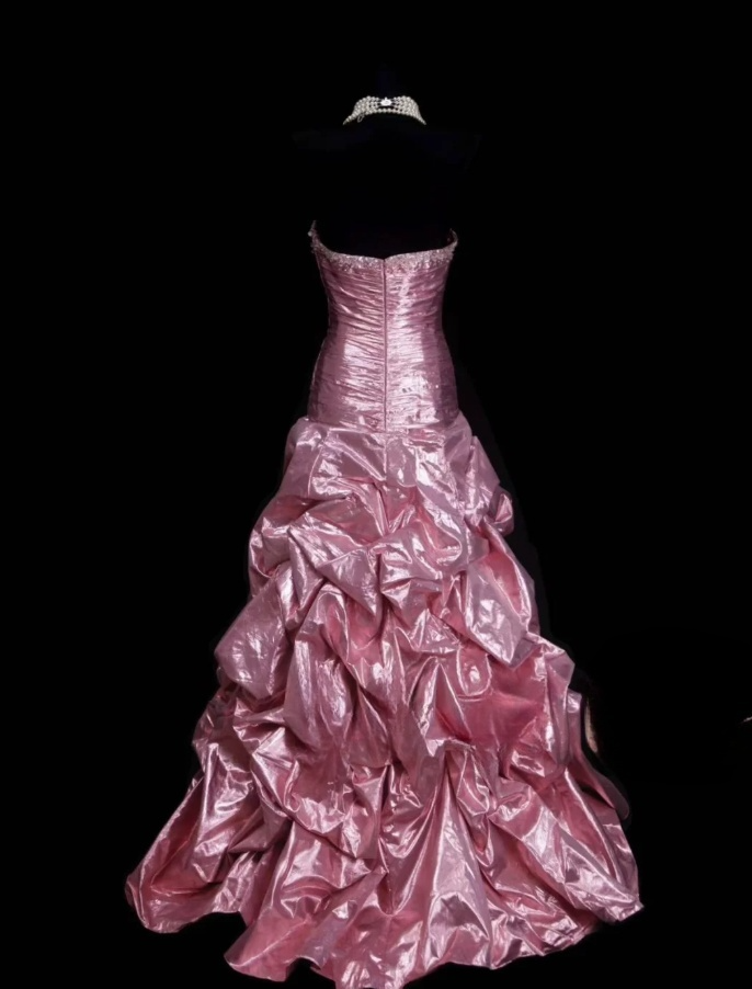 Cute Pink Quinceanera Dresses Sweetheart A-Line Birthday Dresses Satin Sleeveless Long Prom Dresses ED06101