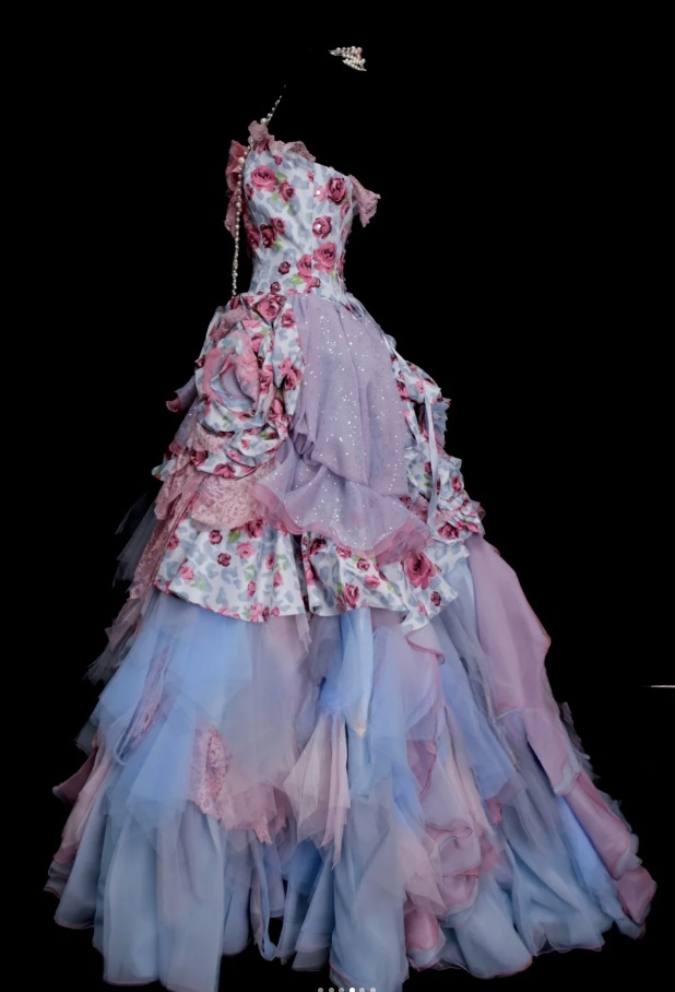 Cute Pink Long Prom Dresses Strapless Ball Gown Evening Dresses Tulle Sleeveless Birthday Dresses ED06134