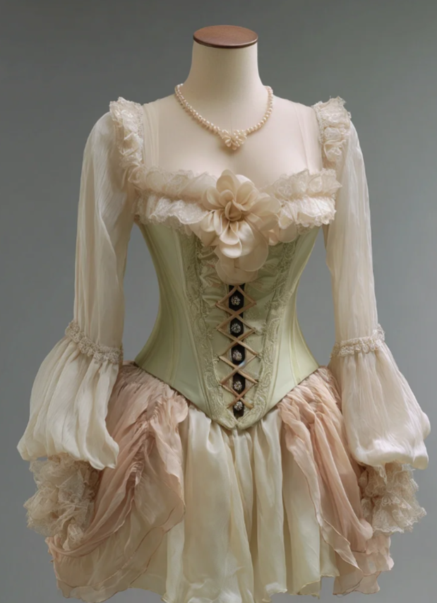 Fairy A-Line Green Short Long Prom Dress Tulle Square Evening Dress Cute Long Sleeveless Birthday Dress ED06412