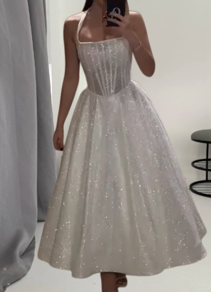 Robes d'anniversaire élégantes bleu dégradé, col en V, paillettes, mousseline, fourreau, robes de bal, robes de soirée ED04456