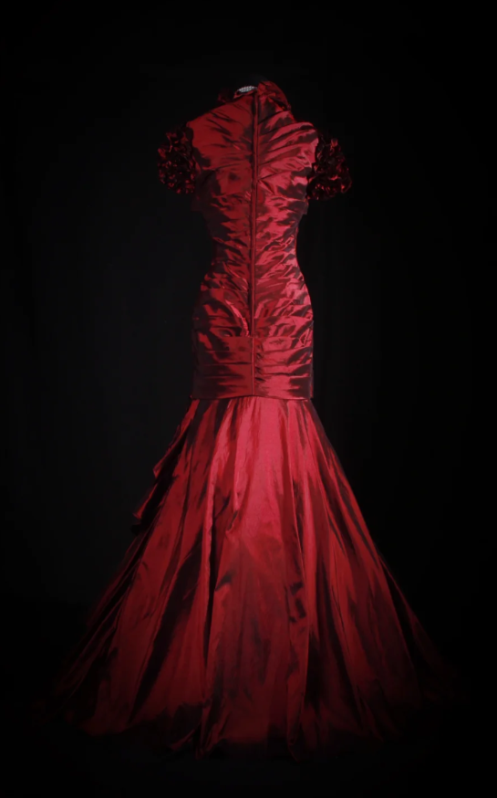 Gorgeous Red Prom Dress Satin Sheath Evening Dress ED06821