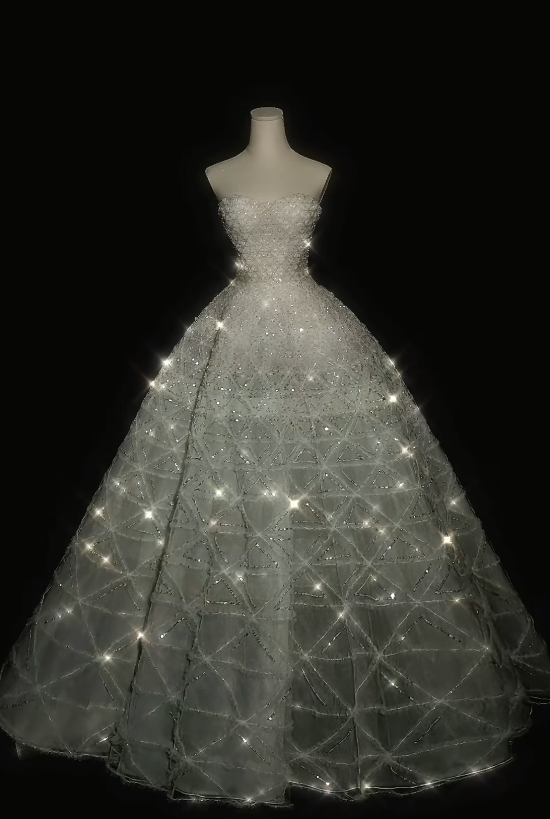 A-Line White Wedding Dress Tulle Strapless Bridal Gown Sleeveless Bridal Dress ED06863