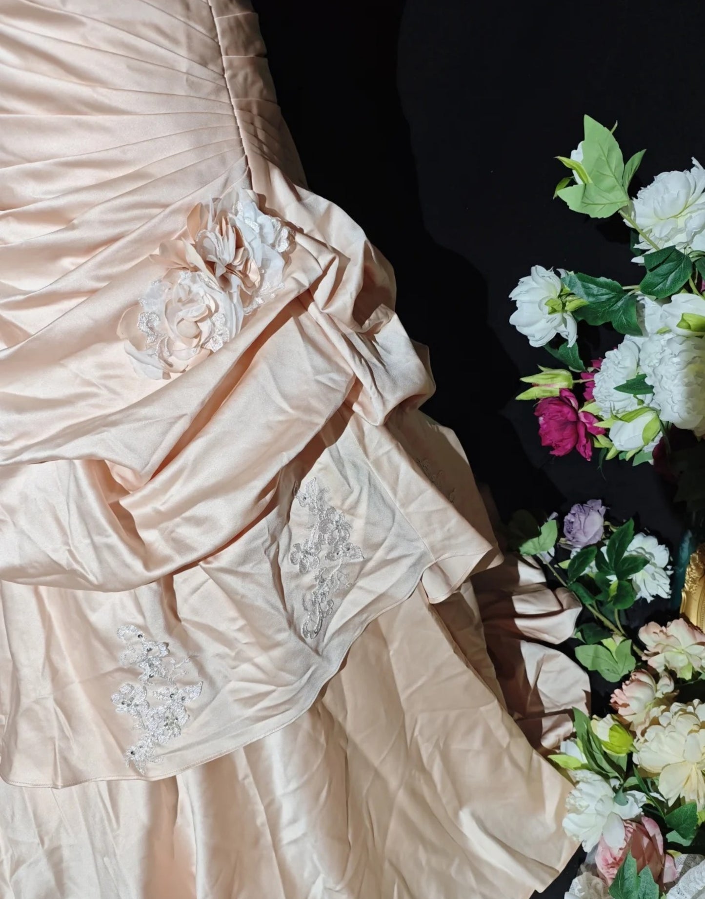 Robes d'anniversaire élégantes bleu dégradé, col en V, paillettes, mousseline, fourreau, robes de bal, robes de soirée ED04456