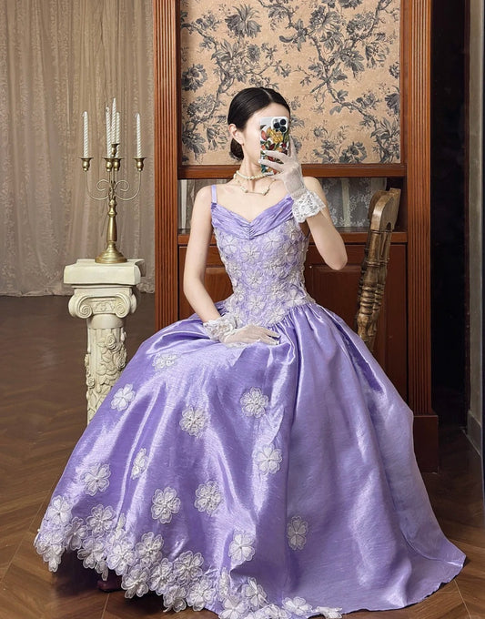 Robes d'anniversaire élégantes bleu dégradé, col en V, paillettes, mousseline, fourreau, robes de bal, robes de soirée ED04456