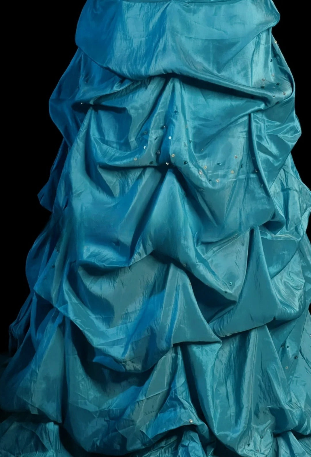 Classy Blue Prom Dress Satin Beaded Sheath Evening Dress Sweetheart Birthday Dress ED07021