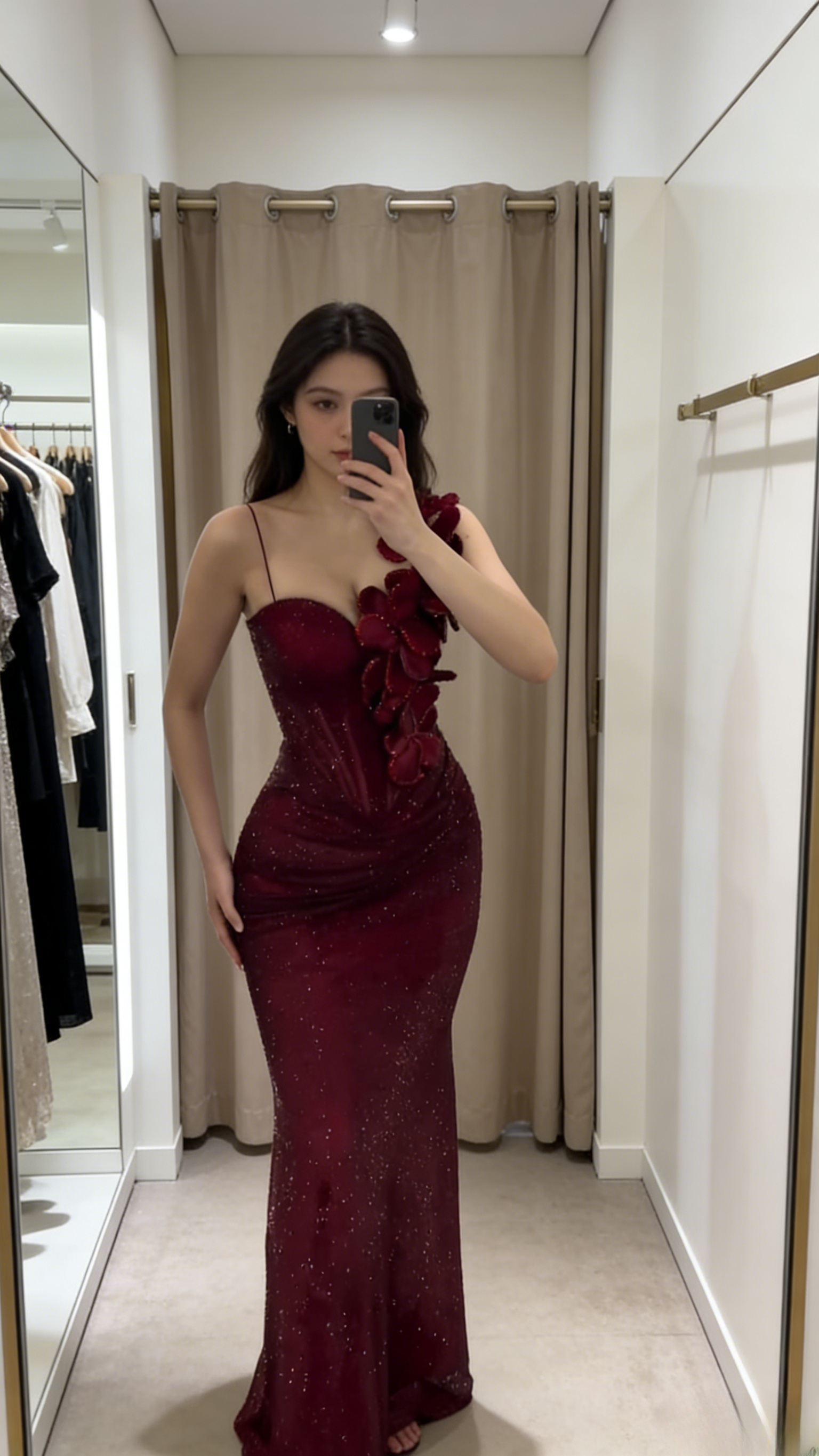 Elegant Long Burgundy Prom Dresses Glitter Spaghetti Straps Birthday D EvaFashionDress Elegant Long Burgundy Prom Dresses Glitter Spaghetti Straps Birthday D EvaFashionDress