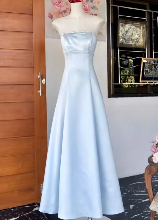 sachin and babi light blue dress Does 7 Eleven Sell Vuse Pods Elegant Pale Blue Prom Dress Sheath Strapless Evening  Dress Satin
