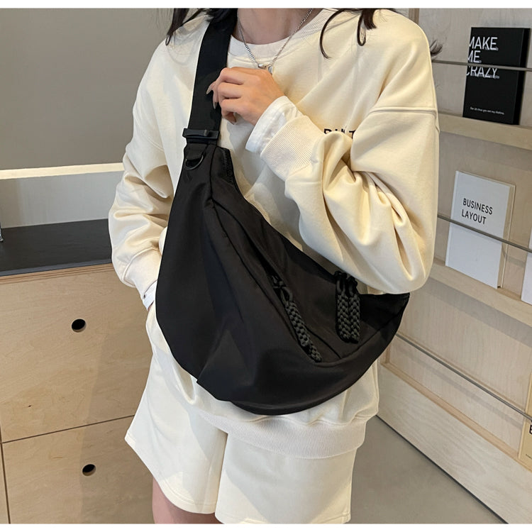 Sac croissant décontracté et polyvalent en nylon ED0783