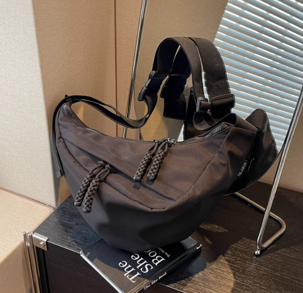 Sac croissant décontracté et polyvalent en nylon ED0783