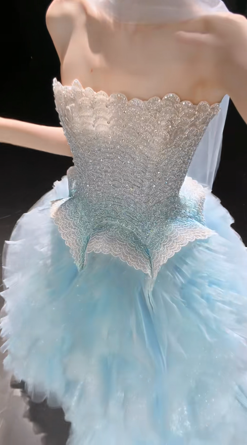 Simple Royal Blue Prom Dress Halter Mermaid Beaded Chiffon Long Sweet 16 Dress ED08266