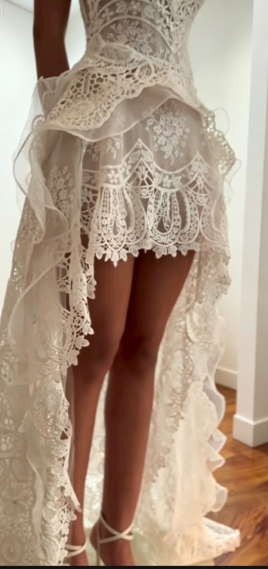 Glam Sweetheart Sheath Wedding Dress White Birdal Gown Lace Applique Bridal Dress ED08277