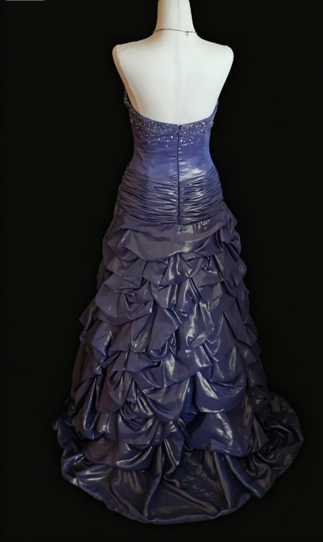 Gorgeous Sweetheart Sheath Quinceanera Dress Satin Purple Sweet 16 Dress ED08321
