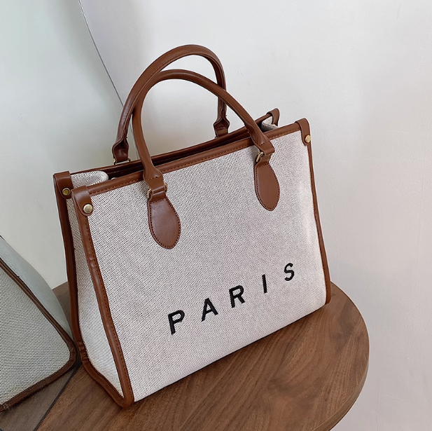 Large Capacity Canvas Crossbody Handbag Tote Bag ED0853