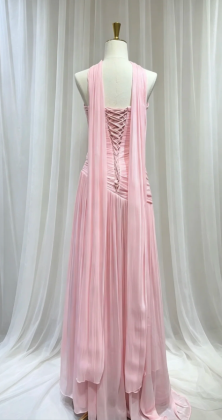 Chic Strapless Sheath Chiffon Long Evening Dress White Prom Dress ED08659