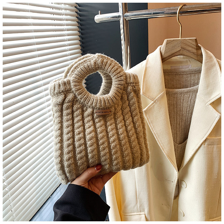 Korean simple knitted handbag ED0865
