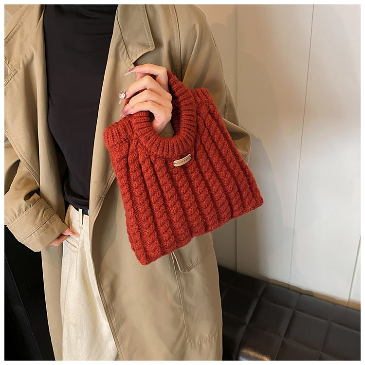 Korean simple knitted handbag ED0865