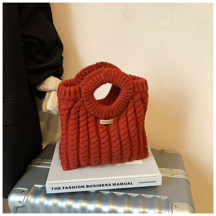 Korean simple knitted handbag ED0865
