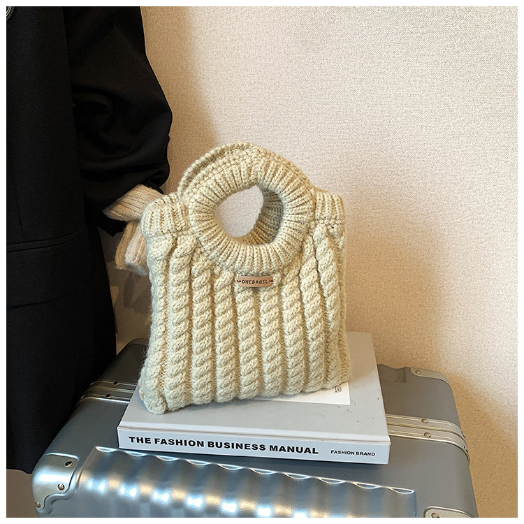 Korean simple knitted handbag ED0865