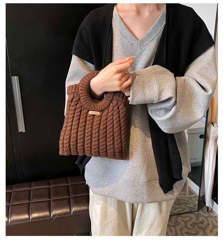 Korean simple knitted handbag ED0865