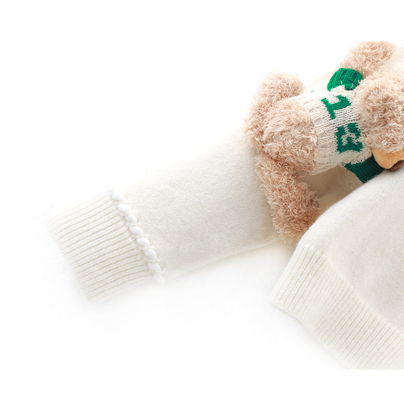 Jacquard Tassel Bear Doll Long Sleeve Sweater ED0866