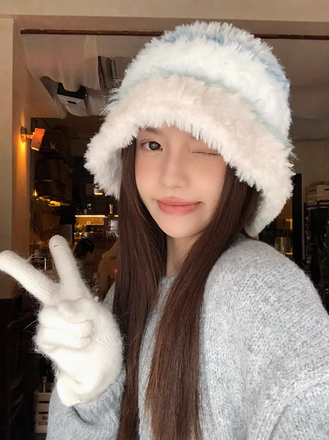 Korean style all-match warm plush bucket hat ED0902