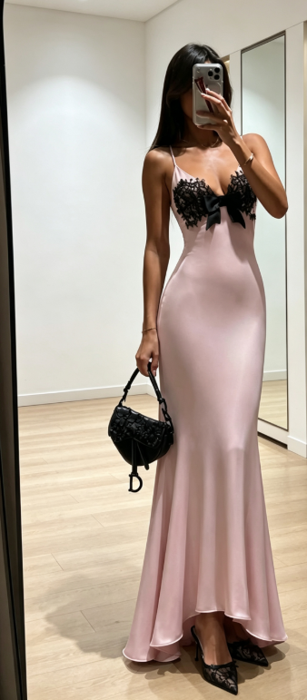 Elegant Pink Prom Dress Sheath Long Evening Dress Halter Satin Dress for Party ED09123