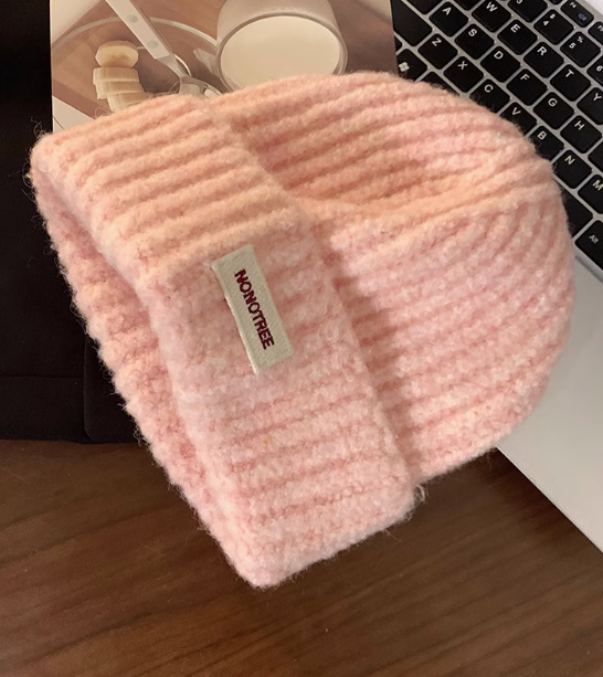 Thick warm knitted beanie ED0924