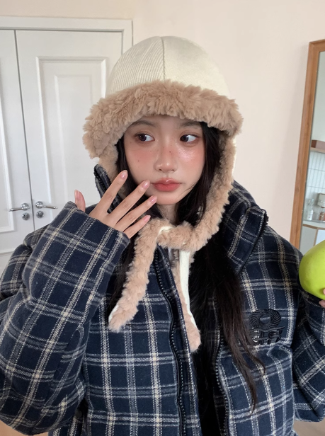 Korean style thick warm plush hat ED0930