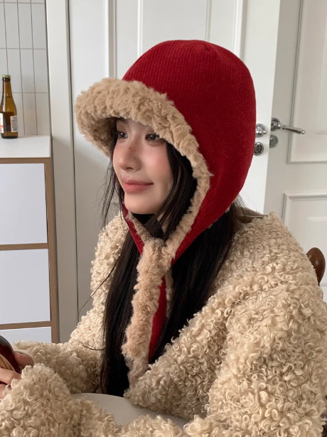 Korean style thick warm plush hat ED0930