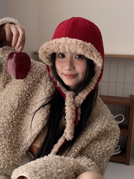 Korean style thick warm plush hat ED0930