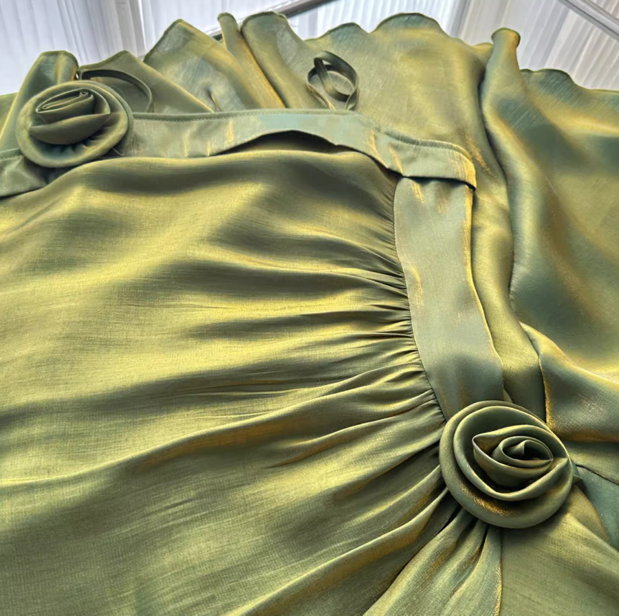 Robe d'anniversaire à volants en queue de poisson ED0950