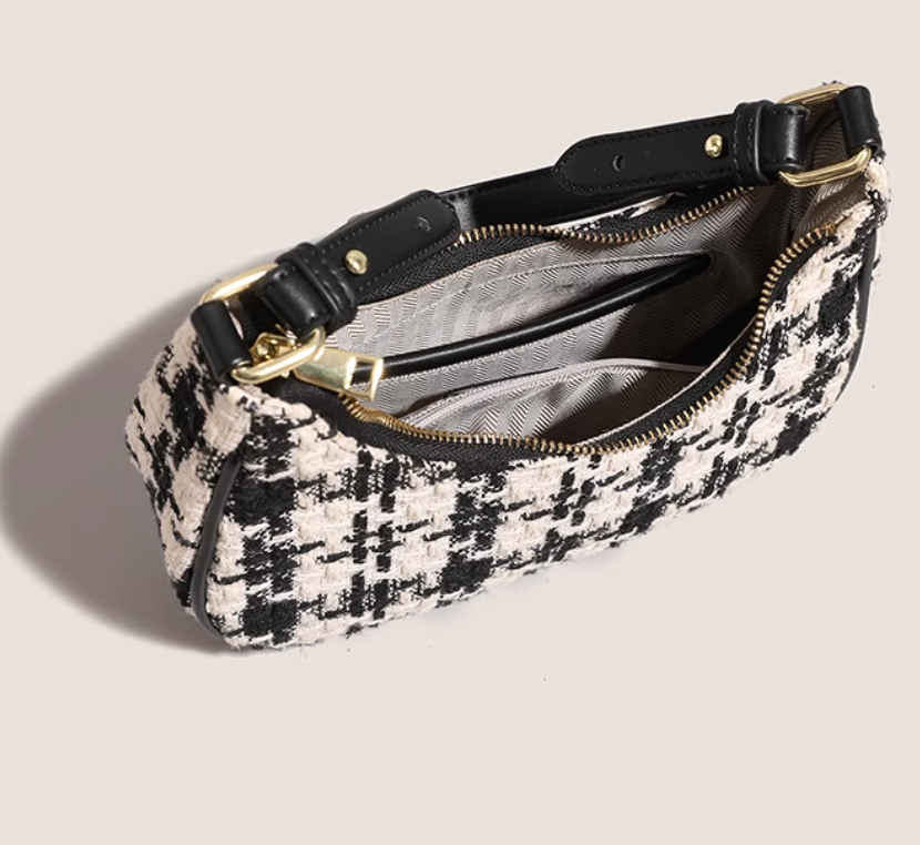Vintage woolen crescent bag shoulder messenger bag ED0955
