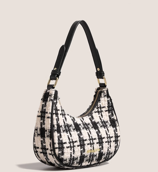 Vintage woolen crescent bag shoulder messenger bag ED0955