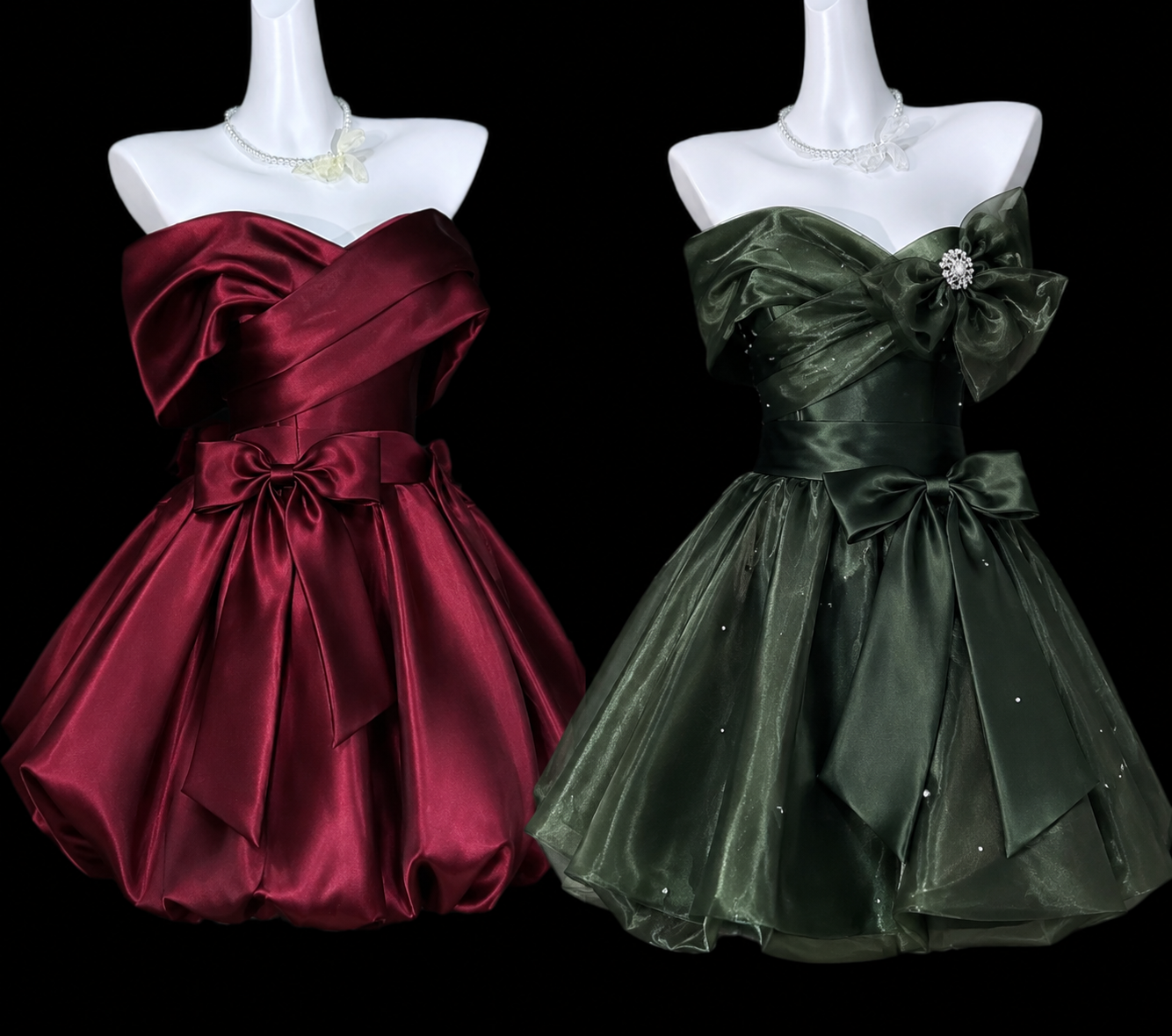 Fashion Burgundy Short Homecoming Dress A-Line Satin Birthday Dress ED09628