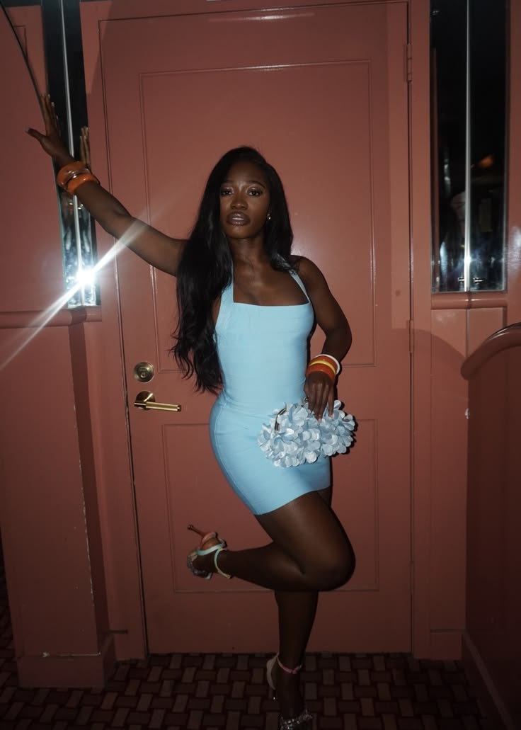 Sexy Blue Short Homecoming Dress Sheath Satin Birthday Dress ED09926