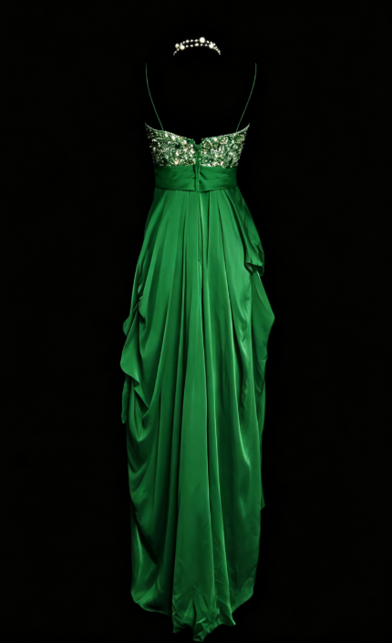 Pretty Green Short Homecoming Dress Sheath Satin Birthday Dress ED10531