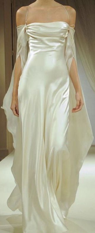 Chic White Prom Dress Satin Sheath Long Evening Dress ED10795