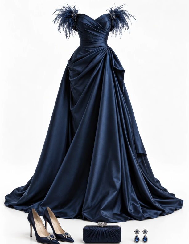 Fashion A-Line Tulle Long Evening Dress Lilac Prom Dress ED10861