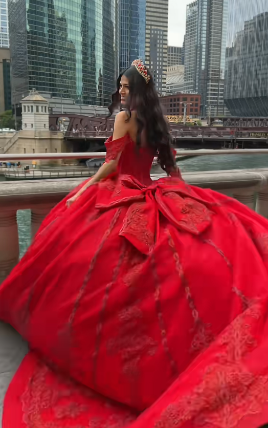 Gorgeous Ball Gown Quinceanera Dres Tulle Burgundy Sweet 16 Dress ED10898