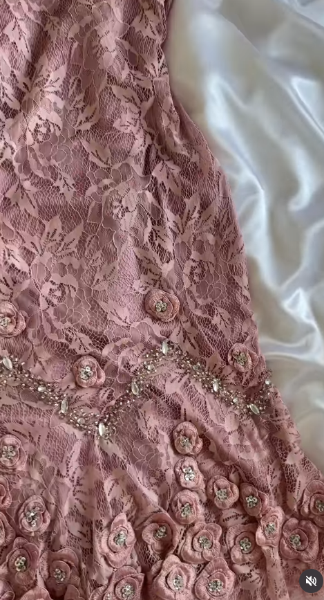 Pink Short Homecoming Dress Sheath Lace Birthday Dress ED11137