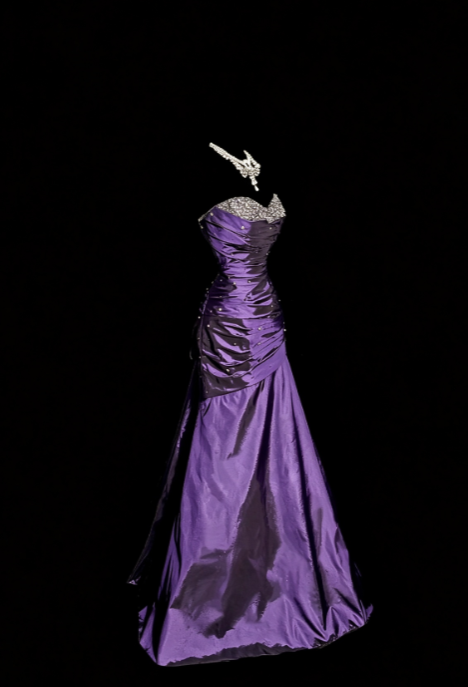 Chic Purple Prom Dress Long Sheath Satin Evening Dress ED11352